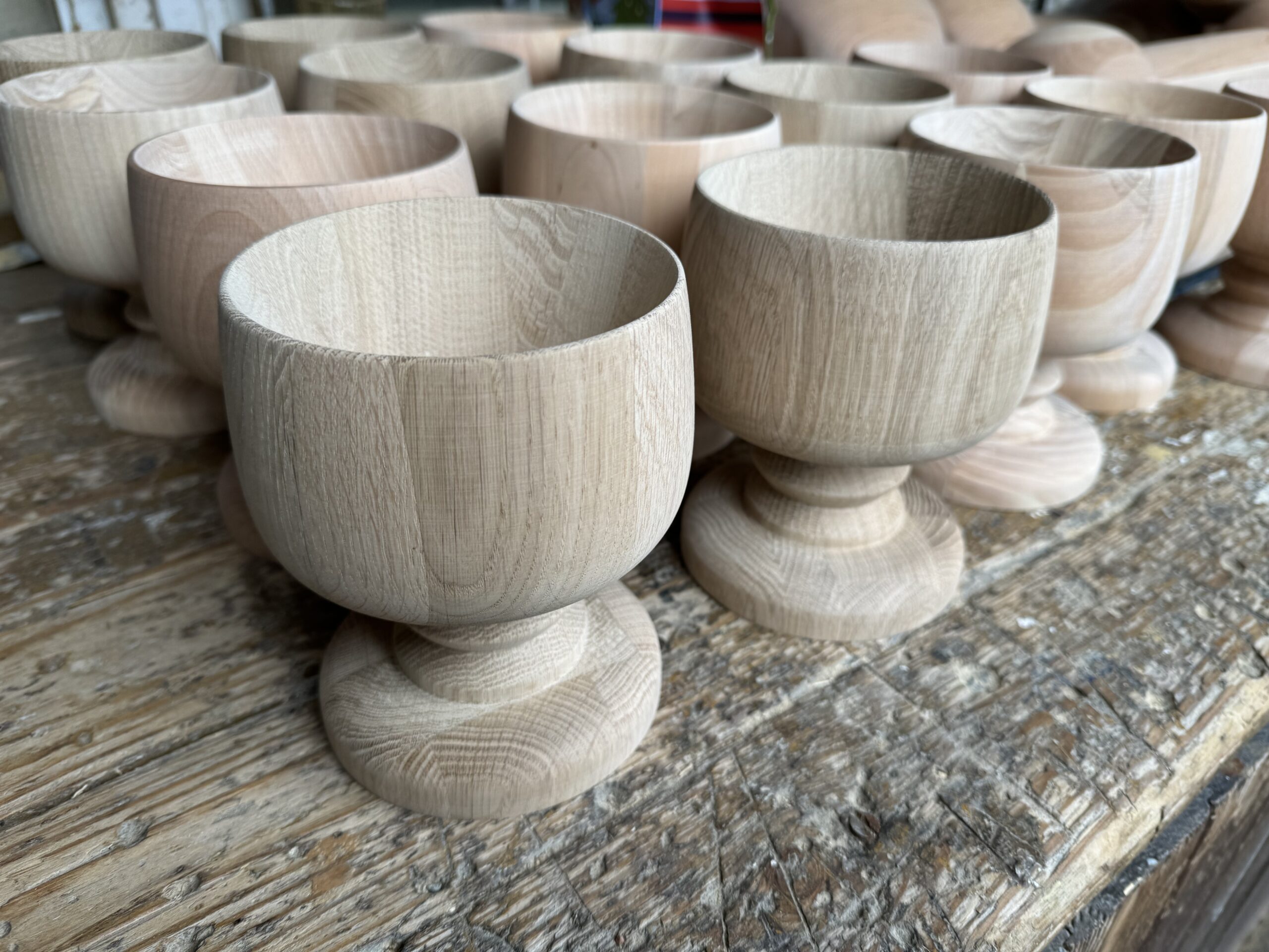 Elementy toczone drewniane na zamówienie