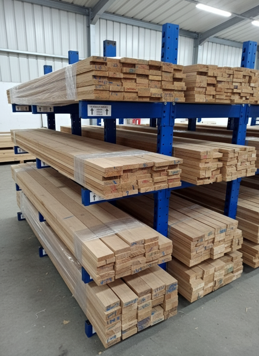 Kantówka dębowa do schodów – element konstrukcyjny.