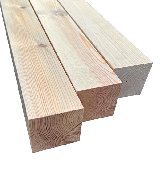 Kantówka strugana – gładka powierzchnia drewna.