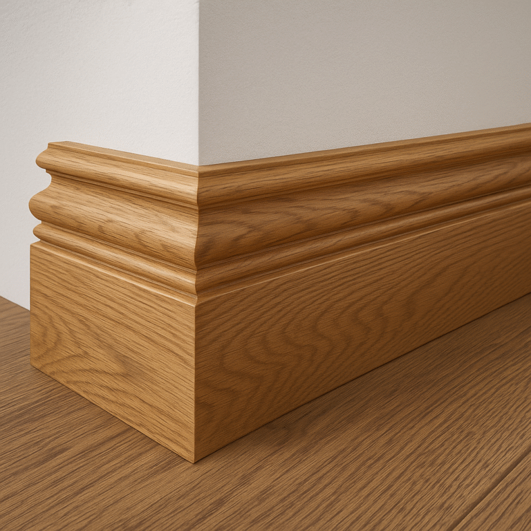 Masywna listwa przypodłogowa dębowa Warszawa