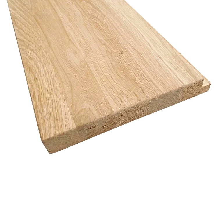 Parapet dębowy na wymiar – naturalne drewno premium.