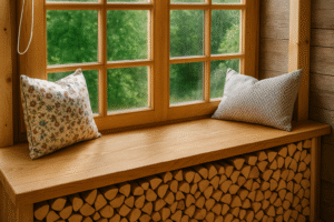 Parapet drewniany lakierowany – ochrona i elegancja.