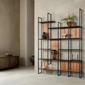 Nowoczesny regał biurowy – minimalistyczny design.