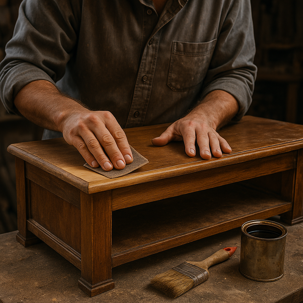 Renowacja mebli drewnianych – odświeżanie i naprawa.