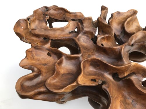 Stół z drewna egzotycznego z żywicą epoksydową.