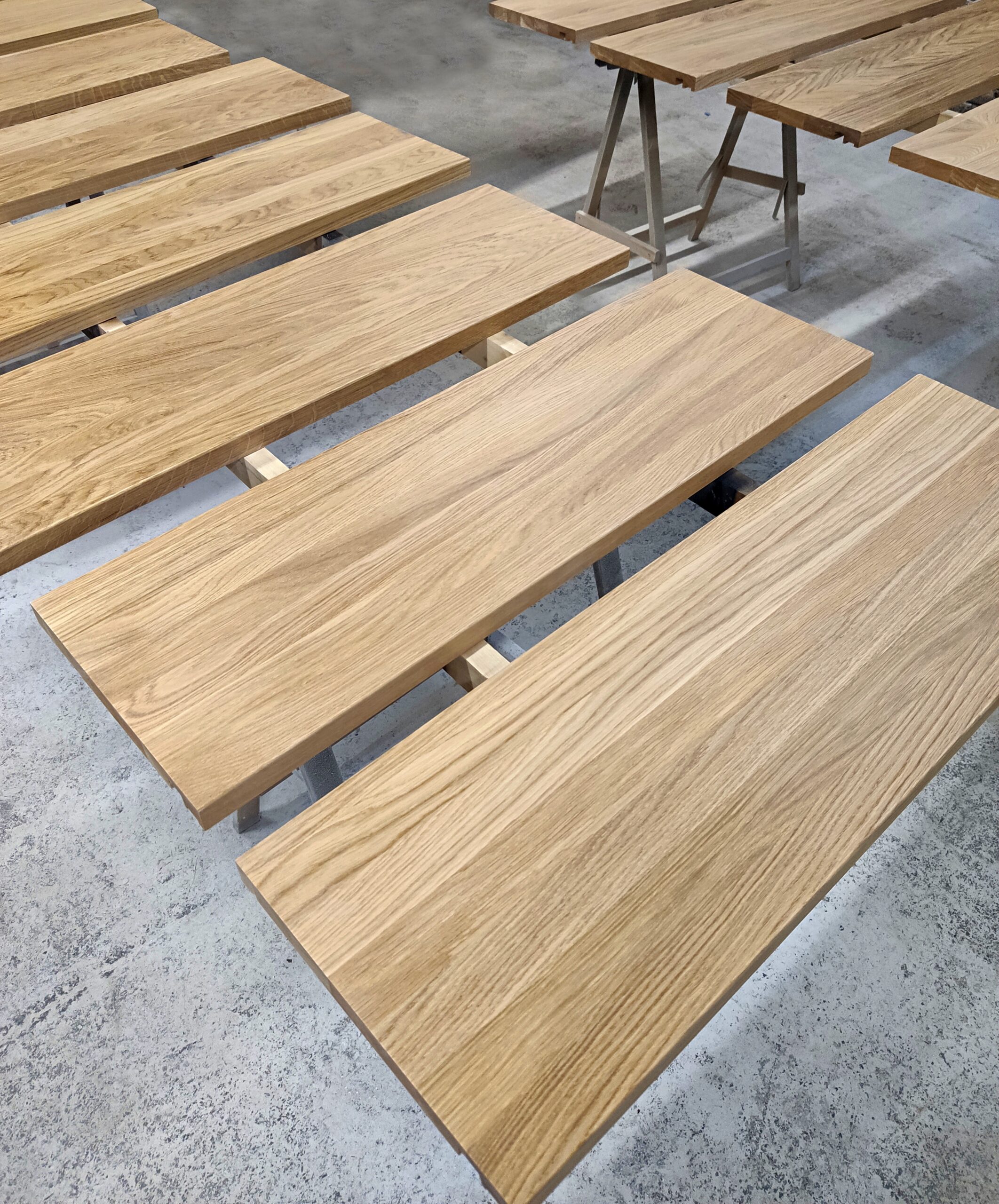 Prostokątny stopień zabiegowy – drewniany.