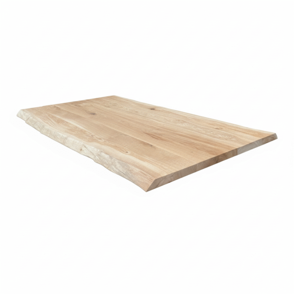 Blat rustykalny na wymiar – lity dąb, naturalne krawędzie i sęki, stolarnia Warszawa