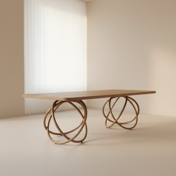 Drewniany stół ENKLAWA – ręcznie wykonany mebel z litego drewna