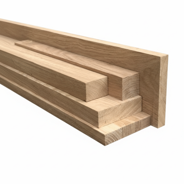 Kantówka dębowa strugana – gładka powierzchnia, stolarnia Warszawa
