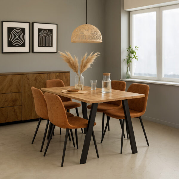 Metalowa podstawa SZUMIA – cztery ukośne nogi, stalowa konstrukcja