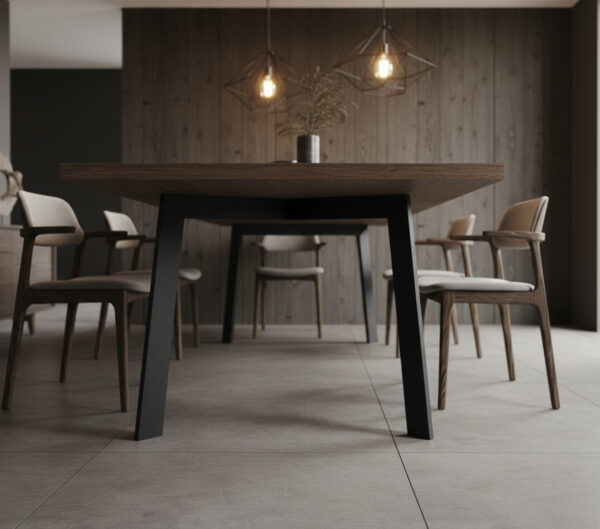 Metalowa podstawa ZUBRA – stabilna, nowoczesna konstrukcja stalowa do stołu