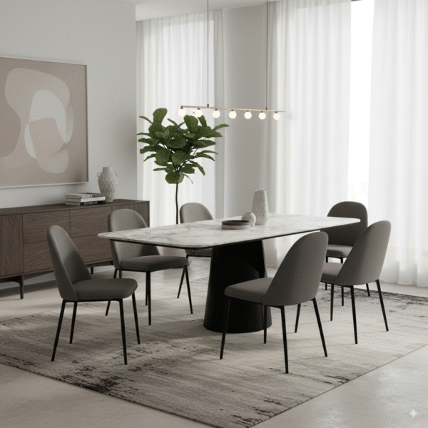 Metalowa noga FLONA – nowoczesna noga stożkowa do stołu drewnianego