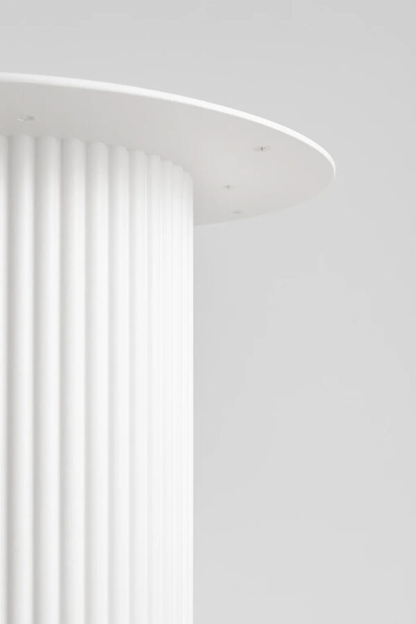 Noga do stołu MIRWA – walcowa, ryflowana, metalowa podstawa