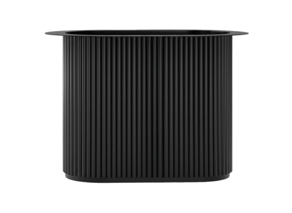 Noga metalowa JODRA – pełna, ryflowana podstawa do stołu drewnianego