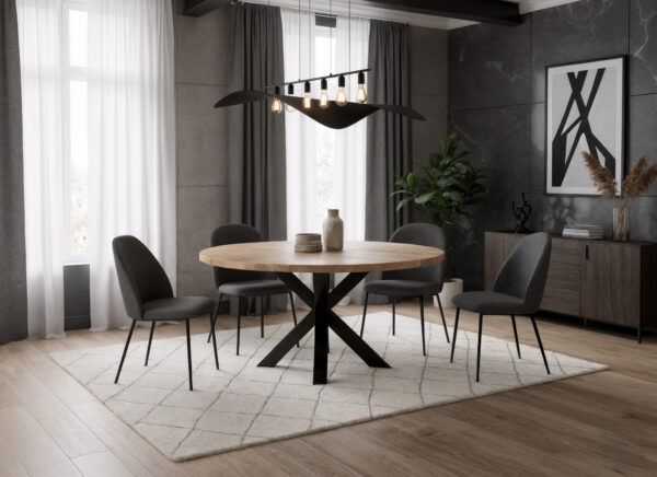 Nogi do stołu ROSTIA – cztery krzyżujące się nogi metalowe, loftowe