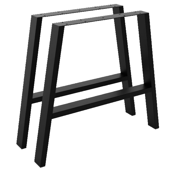 Nogi metalowe BORZA – profil A, stalowe nogi do stołu drewnianego