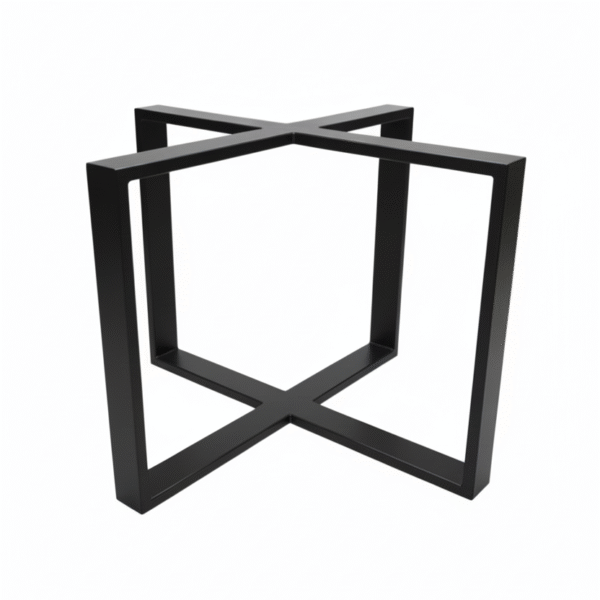 Nogi metalowe SOLMERA – stalowe nogi krzyżujące się u podstawy, do stołu drewnianego