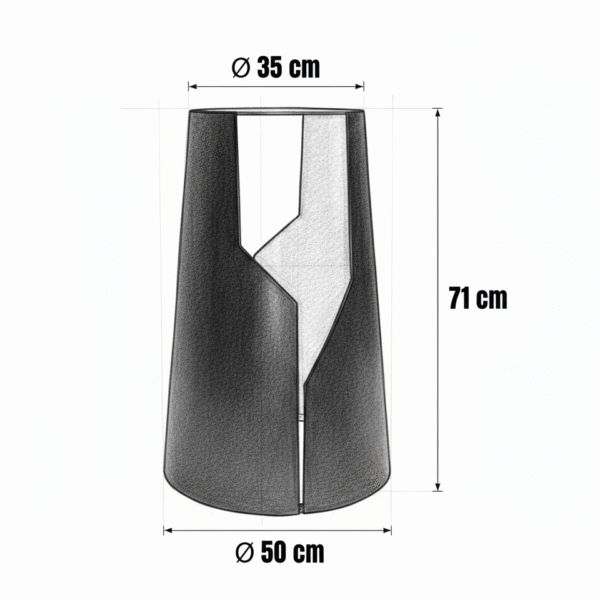 Noga stalowa FLONA – stożkowe, nowoczesne, wykonane na wymiar