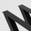 Nogi metalowe MIRTO – stalowe nogi w kształcie litery X do stołu drewnianego