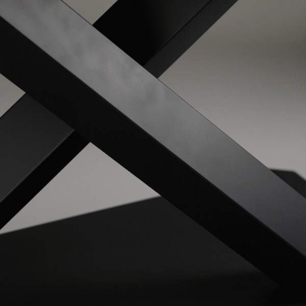 Nogi stalowe ROKLA – loftowe nogi w kształcie X z dolną podstawą