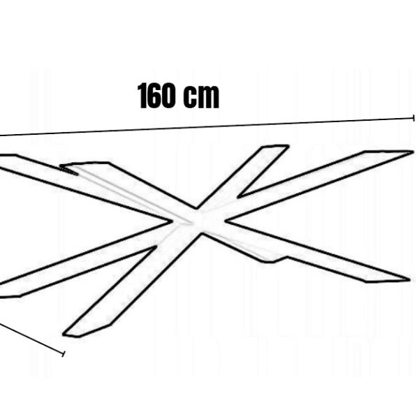 Nogi stalowe WIORNA – krzyżowe, loftowe, wykonane na wymiar