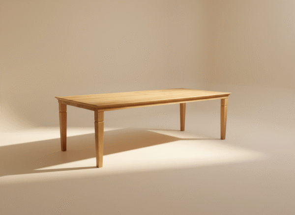 Stół dębowy ESKULAPA – skandynawski stół z litego drewna dębowego