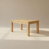 Stół LITA – dębowy blat i nogi, styl japandi i skandynawski