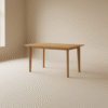 Stół MARZANKA – dębowy blat i nogi, styl japandi i skandynawski