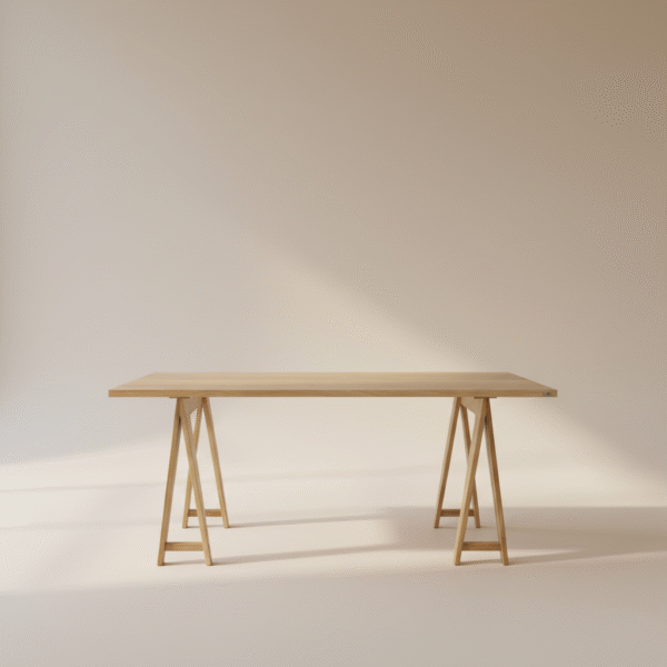 Stół dębowy TIKO – drewniany stół w stylu skandynawskim z designerskimi nogami