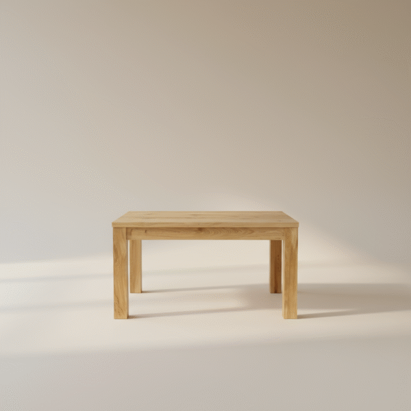 Stół LITA – drewniany stół z dębu w stylu japandi