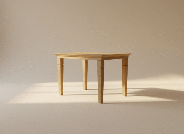 Stół drewniany MINI ESKULAPA – kompaktowy stół w stylu skandynawskim