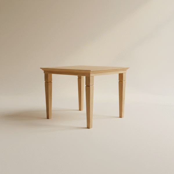 MINI ESKULAPA – kompaktowy stół z litego drewna, ręczna praca