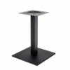Noga KROSNA – metalowa, czarna, kwadratowa podstawa, do stolika restauracyjnego
