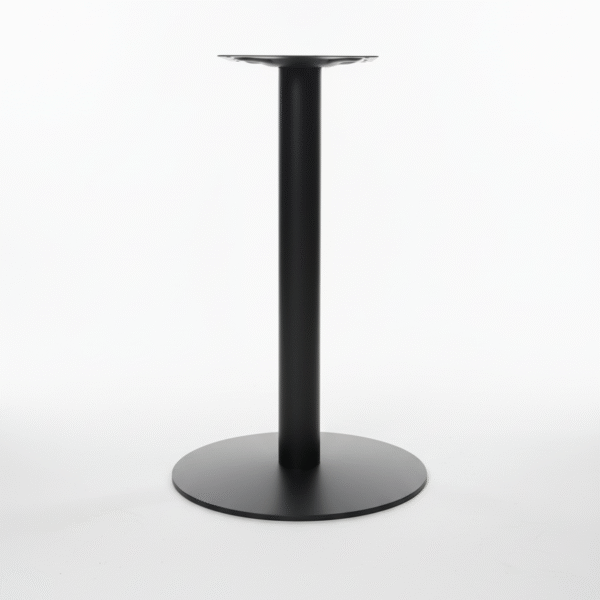 Noga metalowa Lestna z okrągłą podstawą – stabilna podstawa do stolików