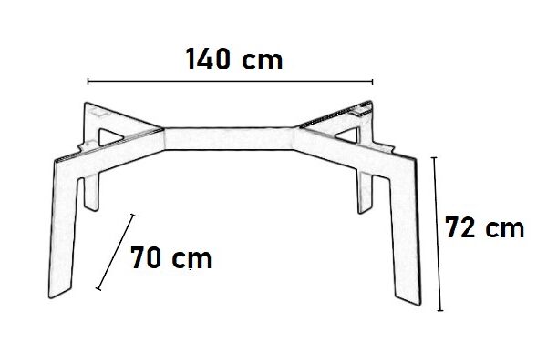 Nogi metalowe ZUBRA – nowoczesne, stabilne nogi stalowe do stołu drewnianego