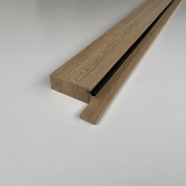 Próg dębowy na wymiar – lity dąb, opcja uszczelki i frezowania, naturalne drewno