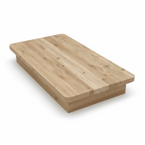 Stopnie schodowe dębowe z lekkimi sękami – naturalne lite drewno dębowe