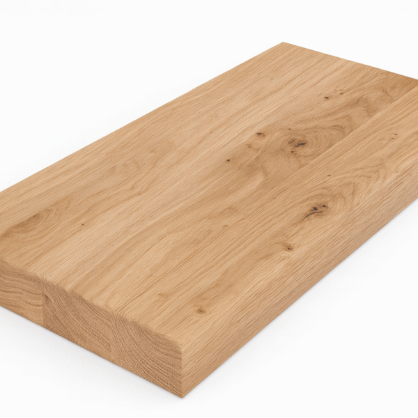 Dębowe stopnie drewniane z lekkim sękiem – naturalne stopnie schodowe